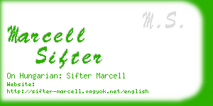 marcell sifter business card